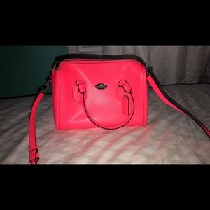 COACH NEON CROSSGRAIN BENNETT MINI SATCHEL